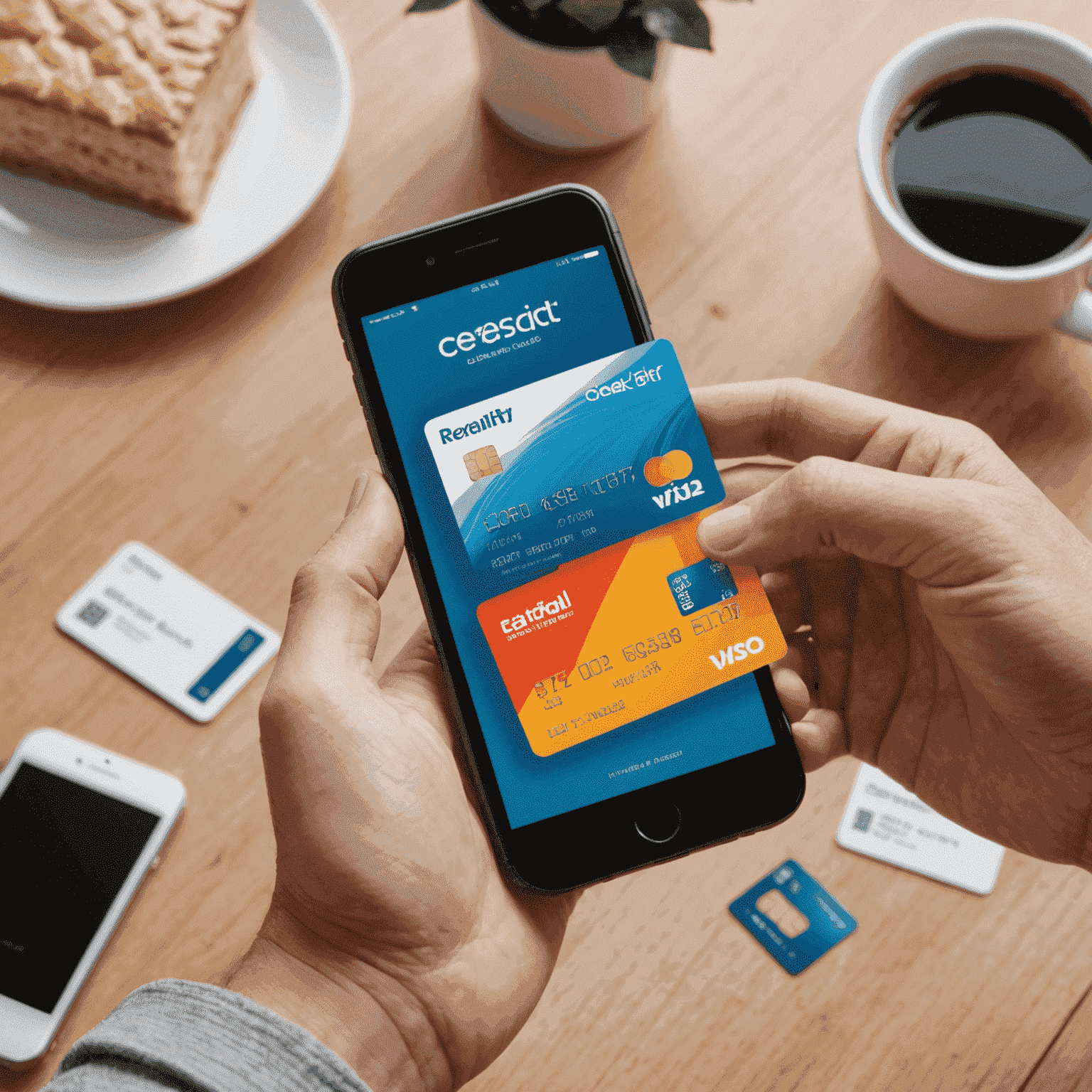 A split image showing a stack of plastic gift cards on one side and a smartphone displaying digital gift cards on the other, symbolizing the shift from physical to digital gift cards